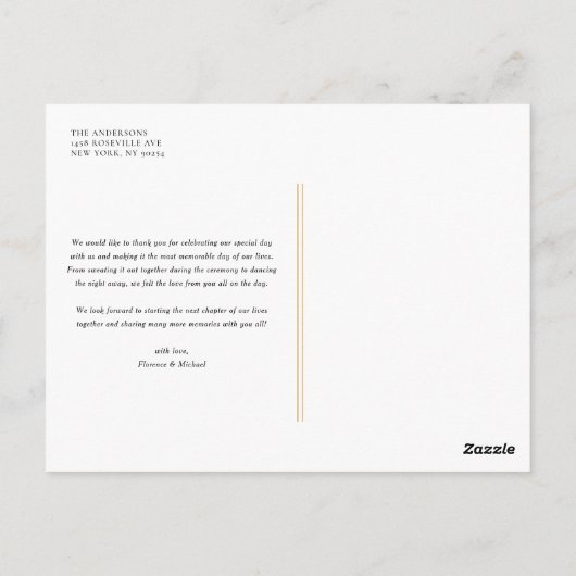 水の色素朴秋の森秋ありがとう ポストカード (裏面)