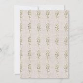 水の色素朴秋七面鳥感謝祭ディナー 招待状 (裏面)