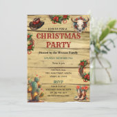 水の色素朴西クリスマスディナーパーティー 招待状 (スタンド正面)