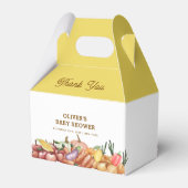 水の色素朴野菜フルーツ赤ちゃんシャワー フェイバーボックス (裏面サイド)