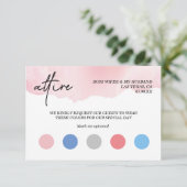 水の色結婚のドレスコード エンクロージャーカード (スタンド正面)