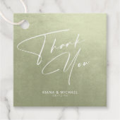 水の色結婚の感謝Sage Green ID786 フェイバータグ (正面)