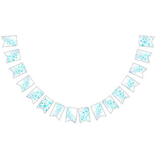 水の色結婚の バンティングフラッグ