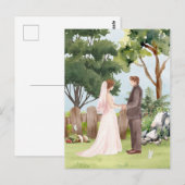 水の色結婚の ポストカード (正面/裏面)