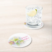 水の色結婚ヘルレボアの紙コースター ラウンドペーパーコースター (インサイチュ)