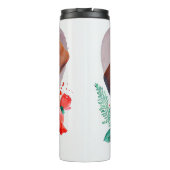 水の色絵を描のダックスレッドのバラ タンブラー (裏面)