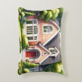 水の色絵を描のホーム装飾用クッション アクセントクッション (正面(垂直))