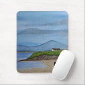 水の色絵を描のロマンチックな日のビーチ マウスパッド (マウス)
