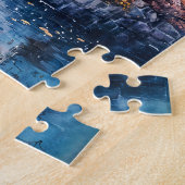 水の色絵を描の中国寺と水 ジグソーパズル (側面)