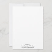 水の色絵を描の3天使、姿、または女性 招待状 (裏面)