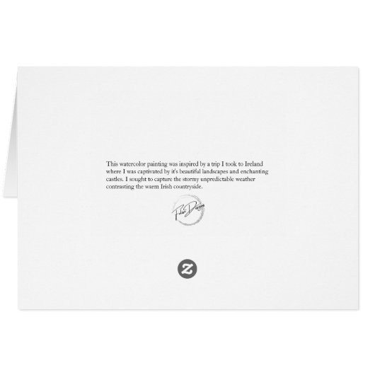 水の色絵を描のDoolin, Co. Clare, Ireland (裏面横)