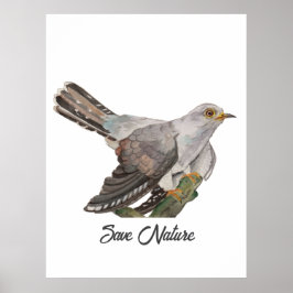 水の色絵を描はカッコウ ポスター