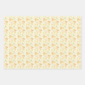 水の色絵を描イースターバニーイースターエッグ ラッピングペーパーシート (正面)