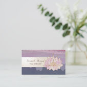 水の色絵を描スプラッストライプシュ、クールロータス 名刺 (スタンド正面)