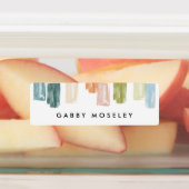 水の色絵を描宝石の名パーソナライズされた前ラベル ラベル (貼付)