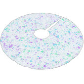 水の色絵を描（ばちゃばちゃ）跳ねるクリスマスツリースカート ブラッシュドポリエステルツリースカート (アングル)