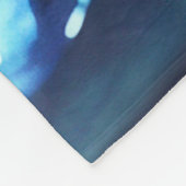 水の色絵画のクリスマスの祭日の文字列ライト フリースブランケット (角)