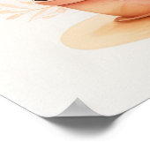 水の色絵画のハウスプラントポットII ポスター (角)