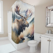 水の色絵画のムース自然 シャワーカーテン (インサイチュ)