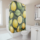 水の色絵画のレモン シャワーカーテン (インサイチュ)