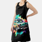 水の色絵画のヴィンテージカー エプロン (インサイチュ)