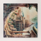 水の色絵画の古代ローマ ジグソーパズル (横)