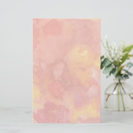 水の色絵画の背景。 便箋 (スタンド正面)