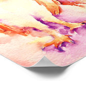 水の色絵画の3バーンドール ポスター (角)