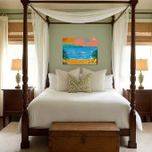 水の色絵画の フォトプリント           