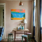 水の色絵画の フォトプリント           