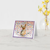 水の色絵画のcs.72aオースティンのモットカード カード (黄色い花)