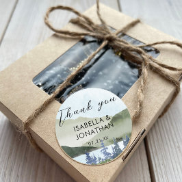 水の色自然ランドスケープ湖ありがとう好意 ラウンドシール