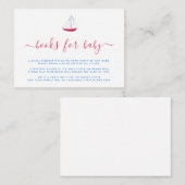 水の色航海ののボートのブックリクエストを持って来る エンクロージャーカード (正面/裏面)