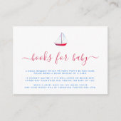 水の色航海ののボートのブックリクエストを持って来る エンクロージャーカード (正面)