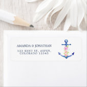 水の色航海のをテーマ結婚にした ラベル (インサイチュ)