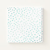 水の色航海のグリッターベビーシャワーゲストブック ノートブック (裏面)