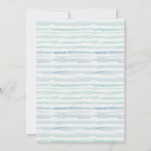 水の色航海のセーリングヨット日付を保存 招待状 (裏面)