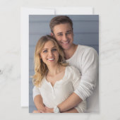 水の色航海の写真セーリング日付を保存 招待状 (裏面)