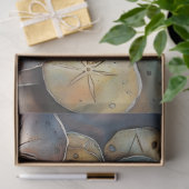 水の色航海の砂ドルの切り離し紙 薄葉紙 (ギフト)