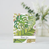 水の色葉のかわいい熱帯の。 ポストカード (スタンド正面)