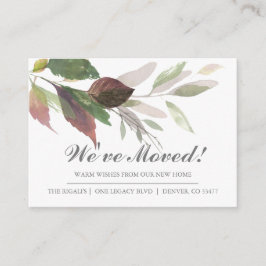 水の色葉の新しいホームの動きの発表 エンクロージャーカード