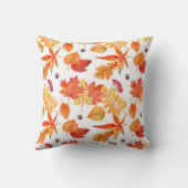 水の色葉の、自然のシームレスなパターン。 クッション (裏面)