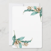 水の色葉のBoho Baby Shour 招待状 (裏面)