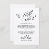 水の色転がが延期され日付が変更される ノートカード (正面/裏面)