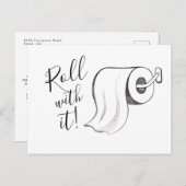 水の色転がそれを延期したハガキ ポストカード (正面/裏面)