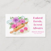 水の色転がのピンバラパティシシェフベイカー 名刺 (正面)