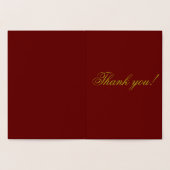 水の色金ゴールド感謝していスクリプト 箔カード (内部)