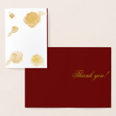 水の色金ゴールド感謝していスクリプト 箔カード (ディスプレー)