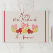 水の色離れのランチョンマットApple Rosh Hashanah P ペーパーパッド (インサイチュ)