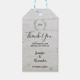 水の色離れの素朴な木ありがとうござ結婚う ギフトタグ